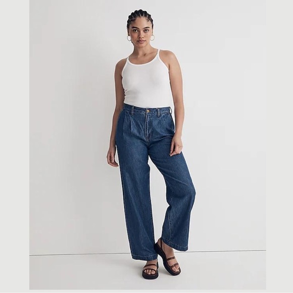 NWT Madewell The Harlow Wide-Leg Jean in Fairson Wash size 31 - Picture 1 of 15